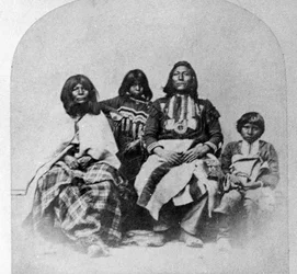 Ute-Familie, um 1870-75